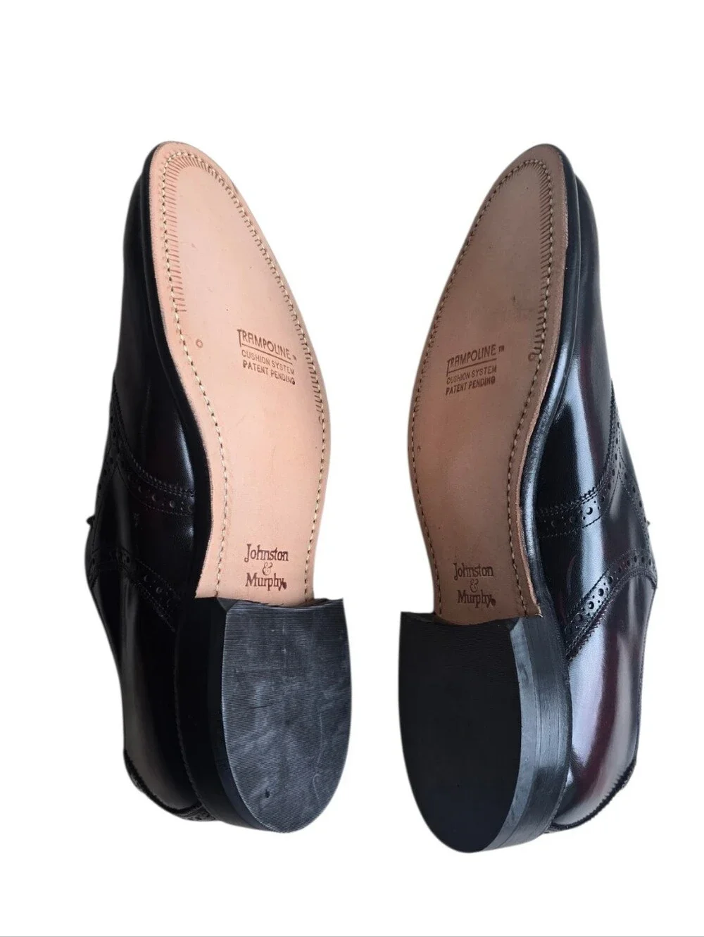 NEW Vintage Johnston & Murphy Aristocraft Burgundy/Black Leather Saddle Oxfords